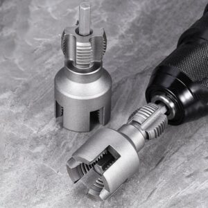Outil De Filetage PVC 2 En 1 – Pour Tuyaux 1/2” (DN15) Et 3/4” (DN20), Filetage Interne Et Externe, Métal Haute Densité