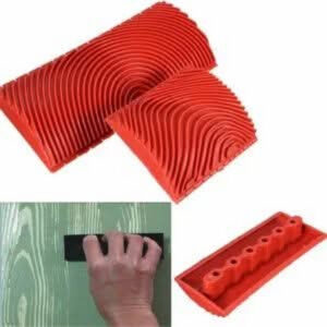 Kit(2pièces) outils en caoutchouc de veinage (peinture/vernis)