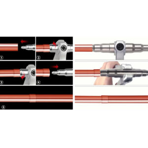 Evaseur 7x1 de tubes en Cuivre/Aluminium(d6 à d22mm)